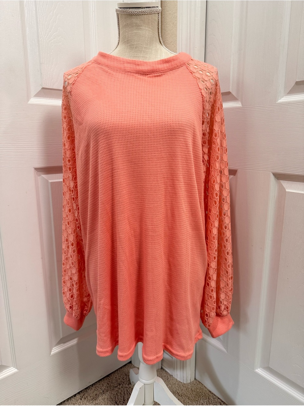 Miholl Waffle knit long sleeve size XXL